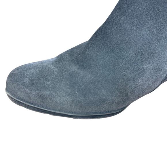 Blondo Villa Gray Suede Leather Ankle Boots Booties Shoes Waterproof sz 12 W - Picture 5 of 16